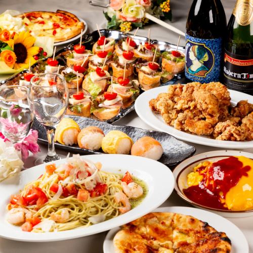 【歓迎会・新歓にピッタリ！全8品★飲み放題120分】貸切大宴会コース★4180円