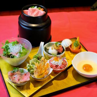 【神戸牛 夏の厳選 Pandora box】神戸牛寿司や季節の野菜の天ぷら、メインは神戸牛すき焼き全6品