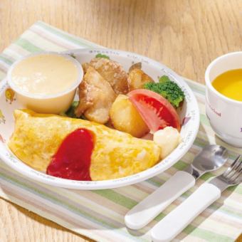 Children's Omelette Rice Plate