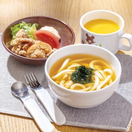 【お子様】うどんと唐揚げ