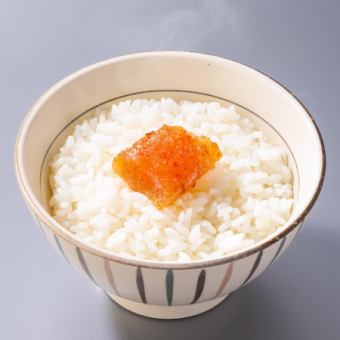 [Rice with toppings] Mentaiko rice