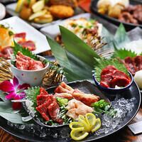 "Kyushu meat and carefully selected seafood course" Enjoy the full flavor of Kyushu♪ [3 hours all-you-can-drink included/10 dishes/4500 yen]