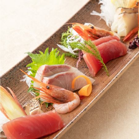 Assortment of five special sashimi
