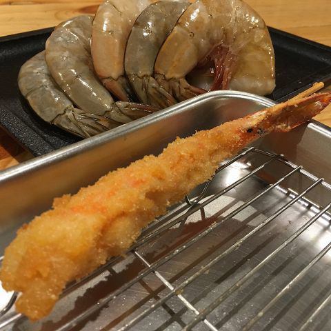Large shrimp / scallop / kiss / asparagus pork roll / live octopus / kombu kelp / oyster