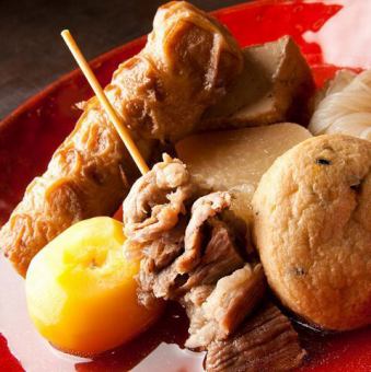 Egg / farcellets / radish / konjac / thick fried / potato / ganmodoki / tofu / shirataki / chikuwa / hanpen / chicken skin