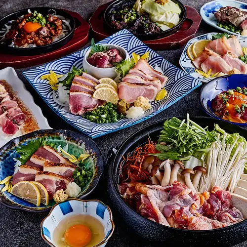 【NEW OPEN】宴会コース4000円～！厳選地鶏料理や黒豚しゃぶしゃぶが付いたコースも！