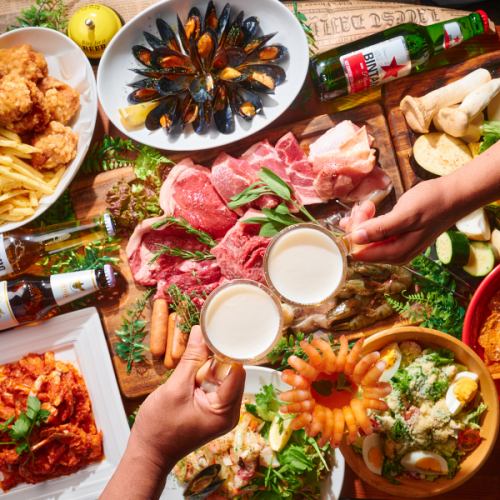新宿で手ぶらBBQ×ビアガーデンならここで決まり!!