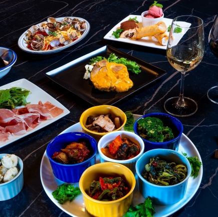 前菜6種とお肉料理のEnZoneの定番「クラシココース」