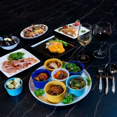 【ご宴会・パーティーに】前菜６種とお肉料理のEnZoneの定番「クラシココース」