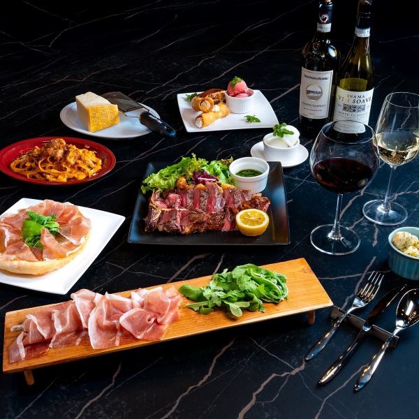 【ご宴会・パーティーに】生ハム・自家製ボロネーゼ・特選お肉の「スペチアーレコース」