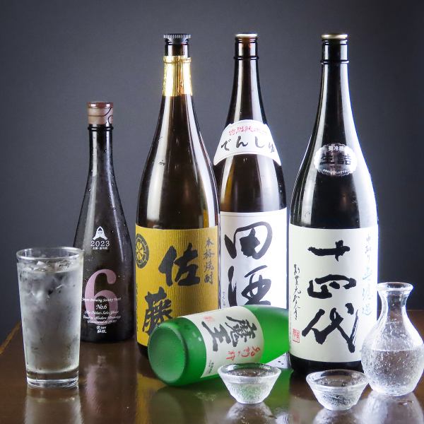 お料理に合う焼酎・日本酒をご用意！