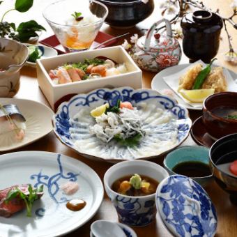 【仅限烹饪】用时令食材享受季节变化特别套餐9,000日元（需预约）