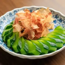 Cucumber pickled in a bottle