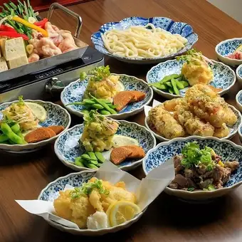 120分飲み放題付(L.O.30分前)【ちりとり鍋 松コース】贅沢に熊野牛も海の幸も楽しめる！全6品