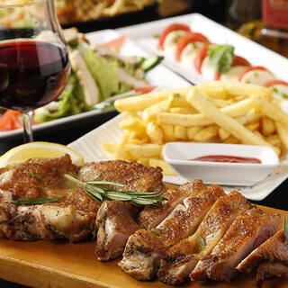 『大赤字のカジュアルコース』九州料理＆肉三昧祭り：全８品＋２時間飲み放題：２５００円