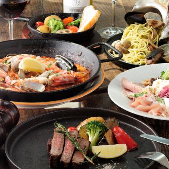 【大満足♪】A5和牛の赤身ステーキなど全7品！3時間飲み放題付き6500円(税込)コース