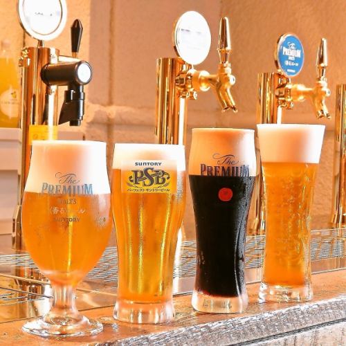 All-you-can-drink four types of draft beer