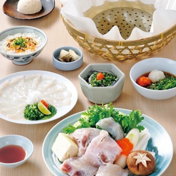 A simple course where you can easily enjoy blowfish [Gen course] 5 dishes, 5,000 yen