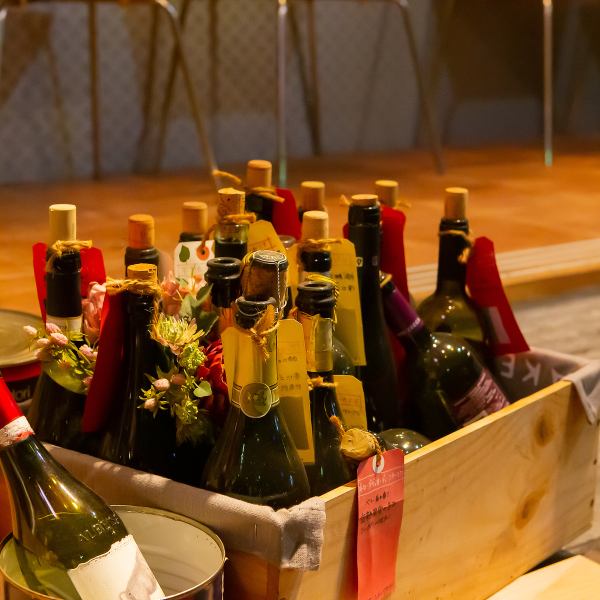 A wine buffet with all-you-can-drink red, white, and sparkling wine is now available♪The wine buffet can be ordered by one person or more! receive!