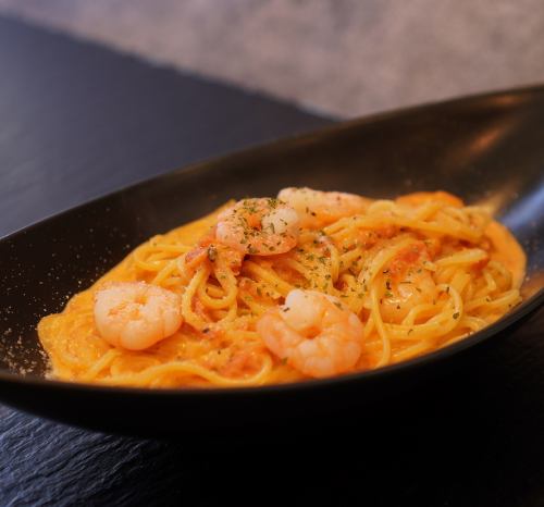 shrimp tomato cream pasta