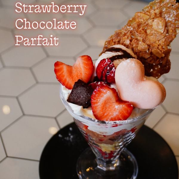 当日OK⇒【いちごとチョコのパフェ】