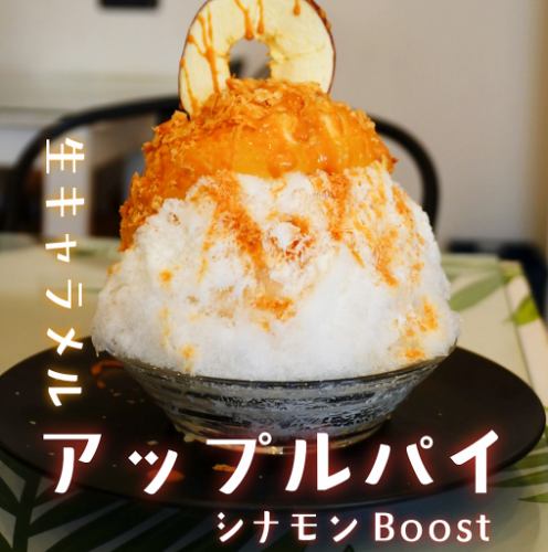 2日前完全予約制⇒かき氷【生キャラメルアップルパイ】《シナモンBoost》