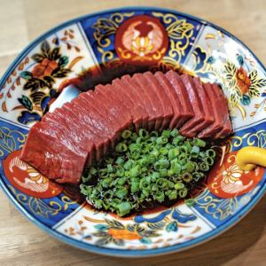 Beef heart sashimi