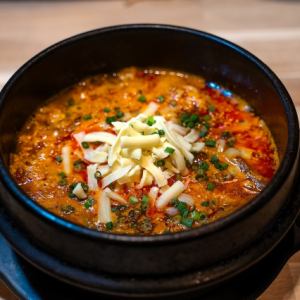 Korean-style cheese risotto