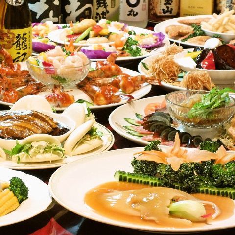 食べ飲み放題 ３時間0種食べ飲み放題3980円 税抜 コース 当日予約可 3名 Ok 中華 香港居酒屋 龍記 東京八重洲 日本橋店