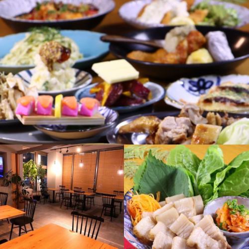 《各宴会◎》2Hマルエフも飲み放題付　ポッサム風蒸し豚&刺身2種盛、丸ももにんにく焼き等ご堪能