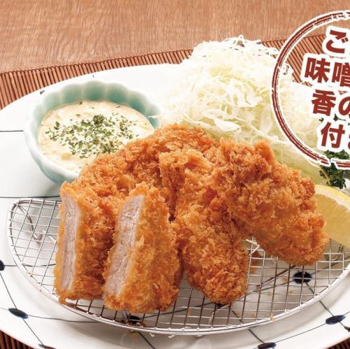 ヒレかつとかきフライ定食(並)