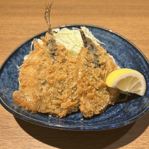 境港のアジフライ（2尾）