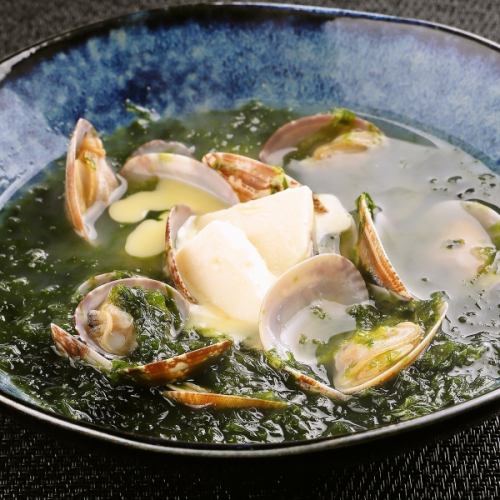 あおさの貝風呂