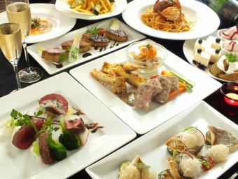 【歓送迎会に！】　前菜/魚料理/肉料理など◎全９品飲み放題付コース5000円