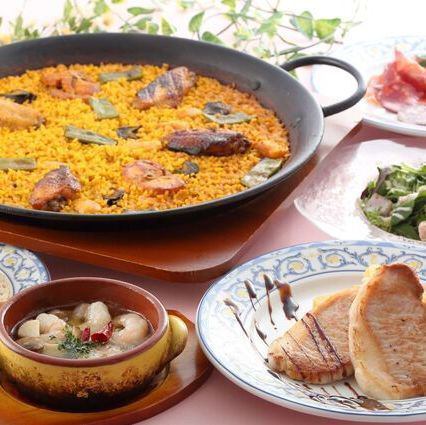 【お料理のみ】スペイン旅行に行った気分を味わえるグルメ満喫プラン【ミゲルコース】