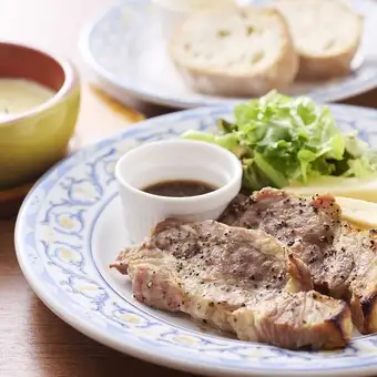 【グリルランチ】平日限定!選べるメインランチ☆山形豚 or 国産鶏のプランチャ 1980円税込