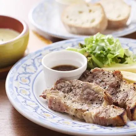 【グリルランチ】平日限定!選べるメインランチ☆山形豚 or 国産鶏のプランチャ 1980円税込