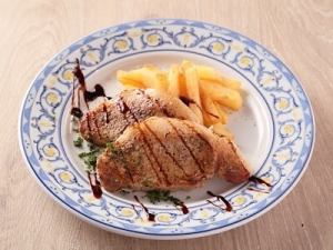 米沢豚のプランチャー焼き ～バルサミコソース～