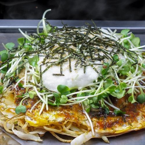Enjoy a variety of Okonomiyaki