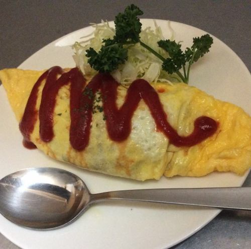 minced meat and onion omelet