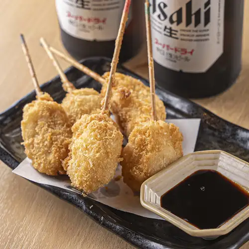 安くて旨い！自慢の串揚げ