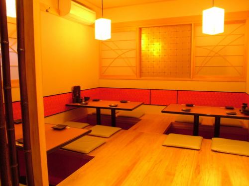 Private room in the tatami room → Up to 15 people OK