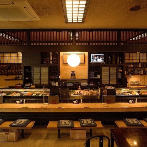 Feel free to enjoy the real thrill of a sushi restaurant