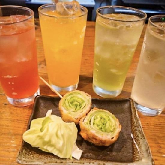 【月～木曜日限定】　120分単品飲み放題　1800円（税込）