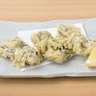 【魚介料理】いわし梅しそ天