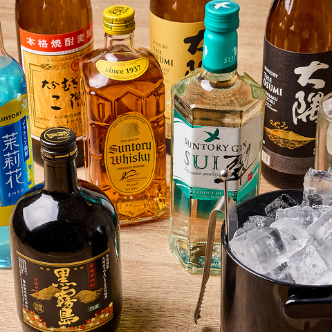 地酒・会津の日本酒や、お好みで割り方を選べる焼酎などご用意☆