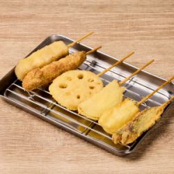 串揚げ6種盛り合わせ