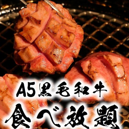 【期間限定】A5ランク黒毛和牛食べ放題コースが4950円～！