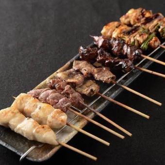 Assorted yakitori for 2 people