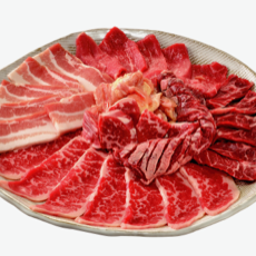 笑福の大皿メニュー各種1738円/3278円/3938円/4895円/5038円